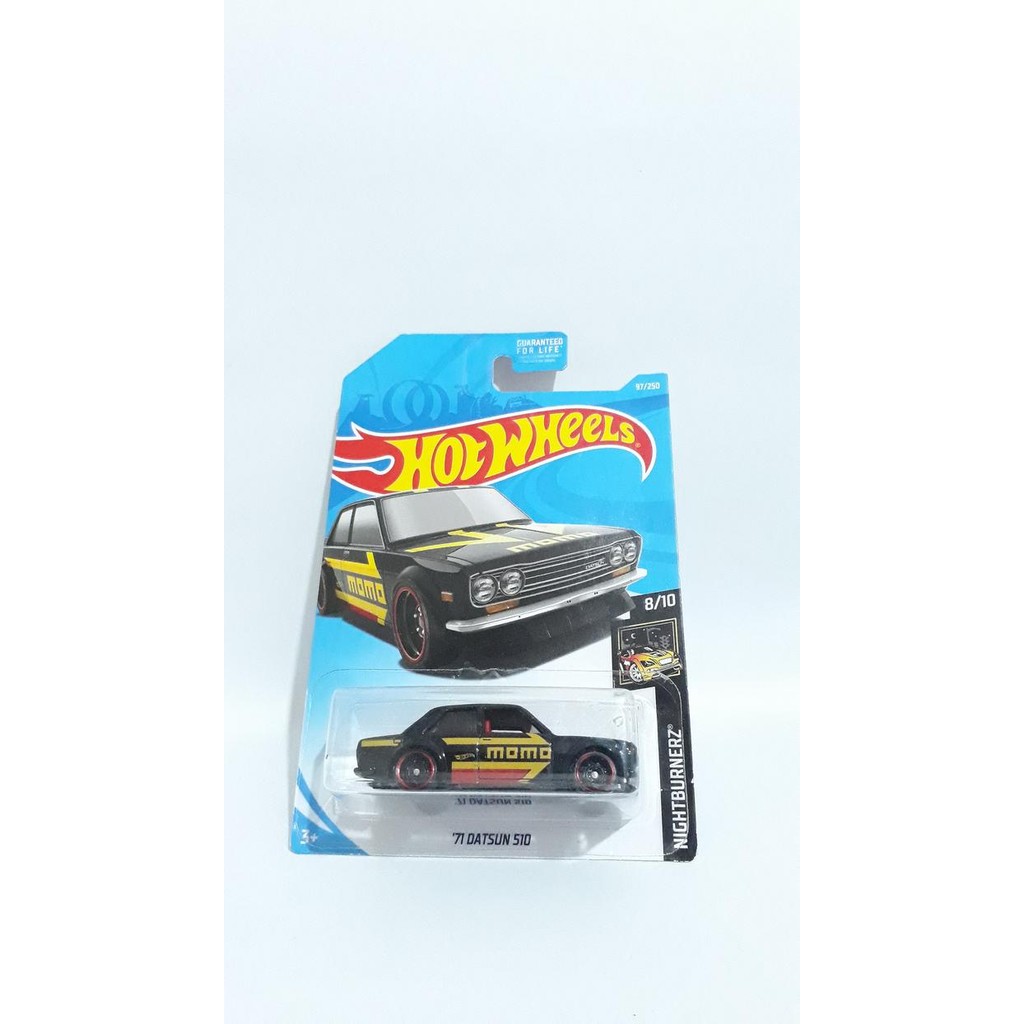 HOTWHEELS 71 DATSUN 510 SEDAN KMART MOMO HITAM KODE 1255