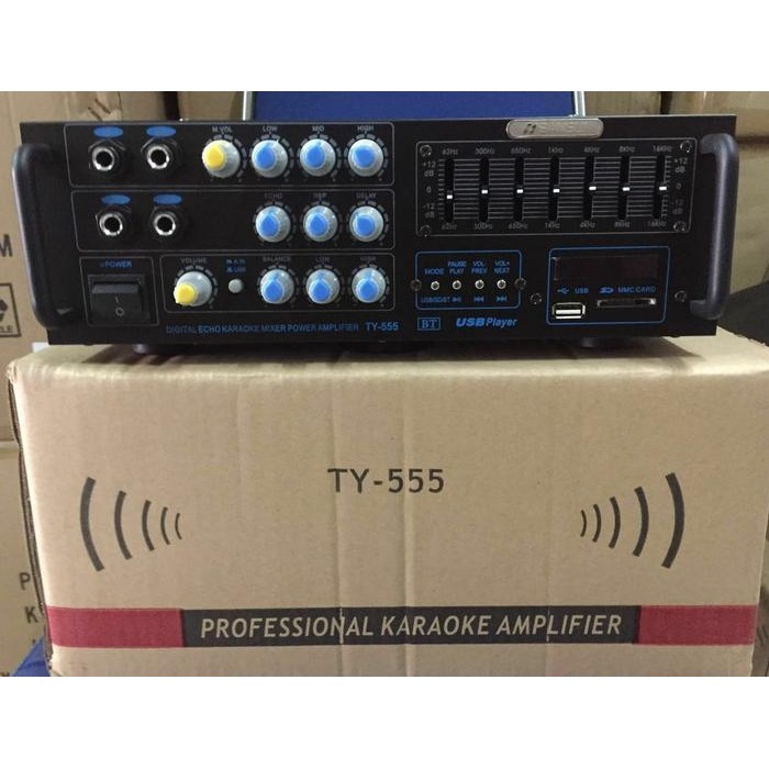 Paling Berkualitas Amplifier Ty 555 4 Cannel ( Usb,Sd Card , Bluetooth ) Terlariss 