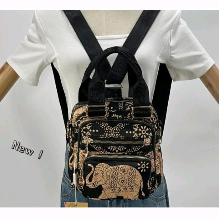 tas wanita chibao 3in1 bisa selempang ransel motif gajah