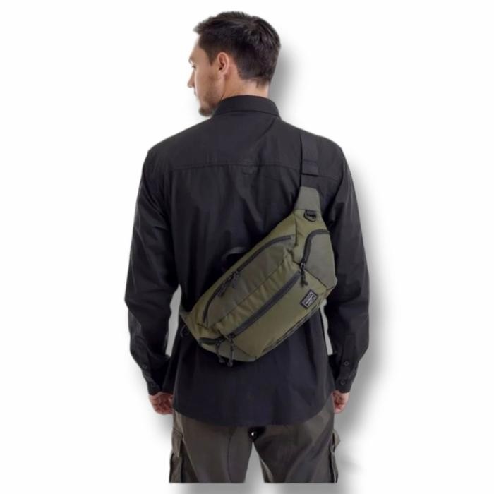 Tas Selempang Pria Eiger 910008385 Campri Waist Bag 6L Brown Original