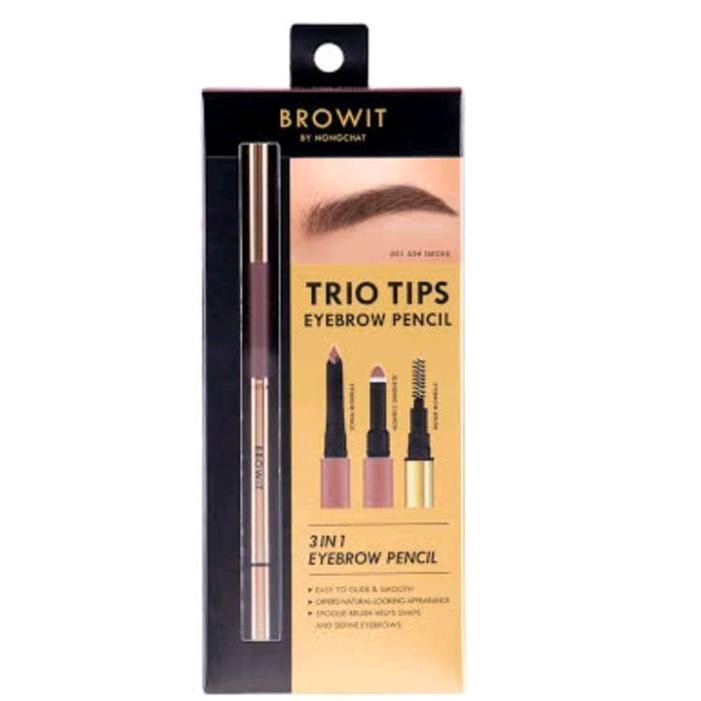 om3r- Browit Duo Brow And Eyeliner Browit By Nongchat Spidol Alis
