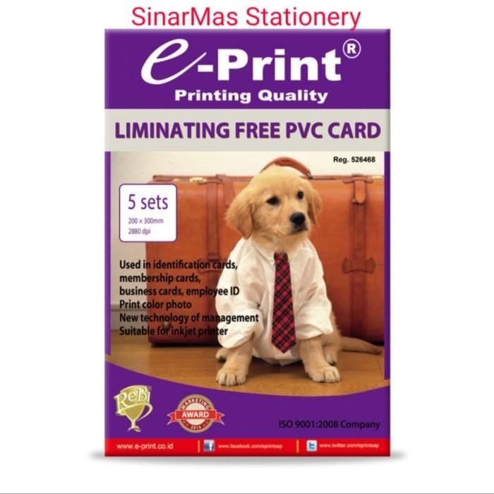 Kertas Foto E Print Pvc Card / E Print Pvc Card Id Laminating Terlaris