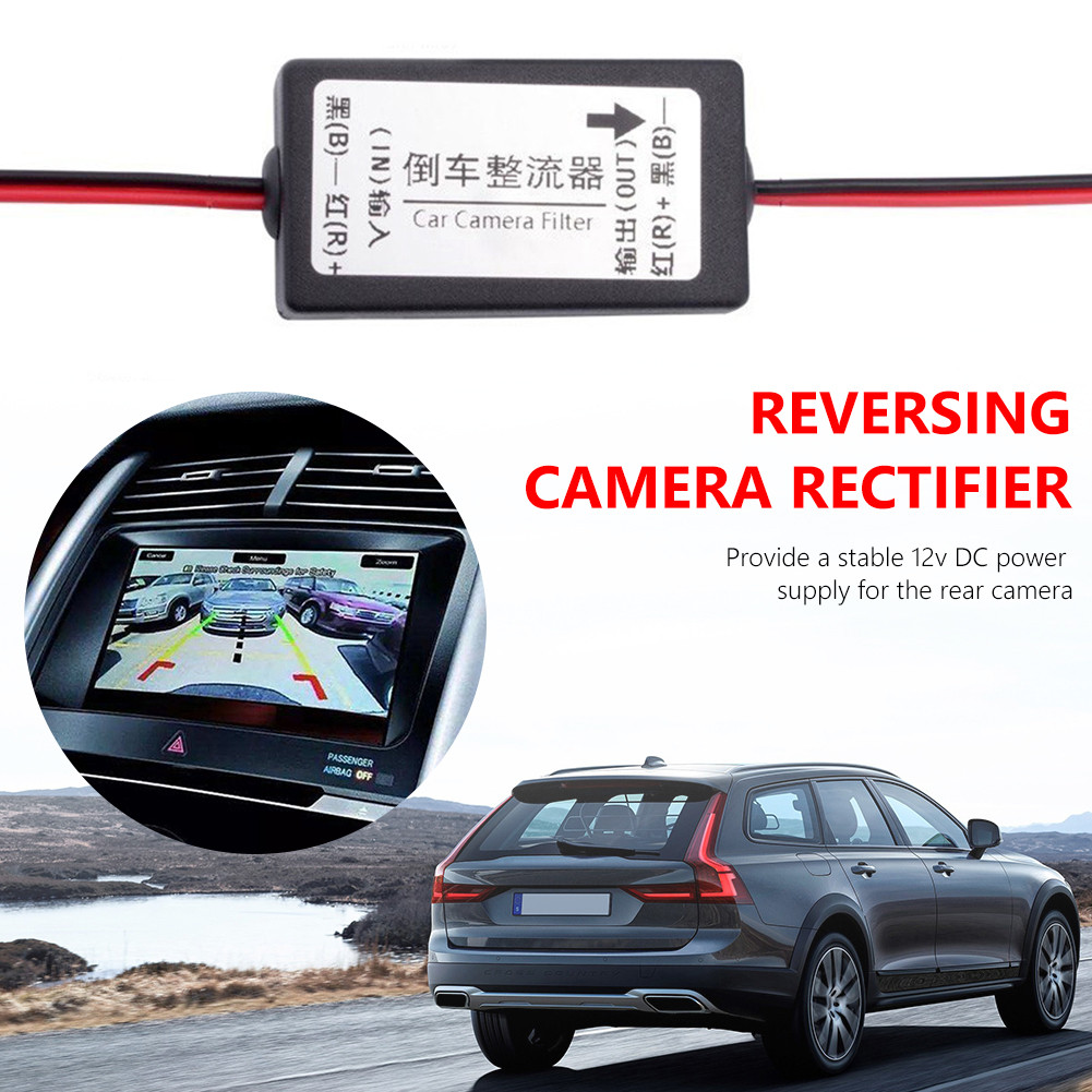 5/10/15PCS Car Rear View Rectifier 12V DC Power Relay Capacitor Filter Connector for Backup Auto Car