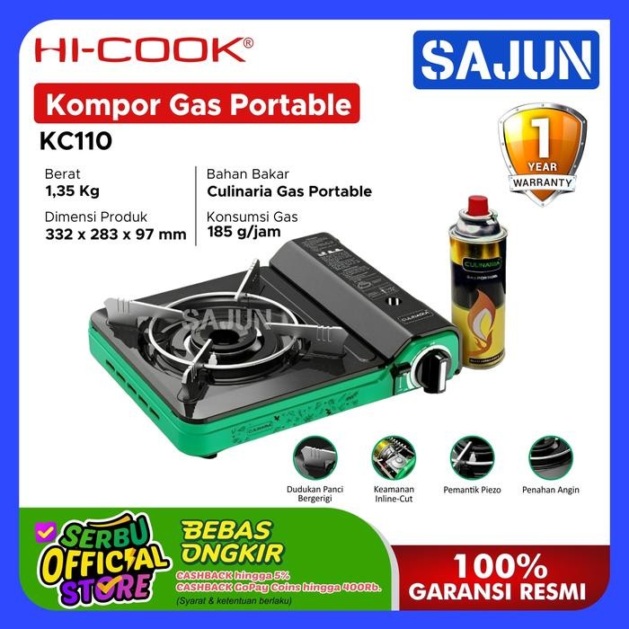 Hi-Cook Culinaria Wave Kompor Gas Portable KC-110 / KC110