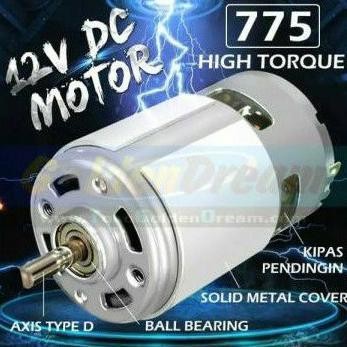 TERMURAH DINAMO MOTOR DC775 DOBEL BEARING DINAMO DC 775 12V DOUBEL BEARING DINAMO TORSI BESAR HIGH