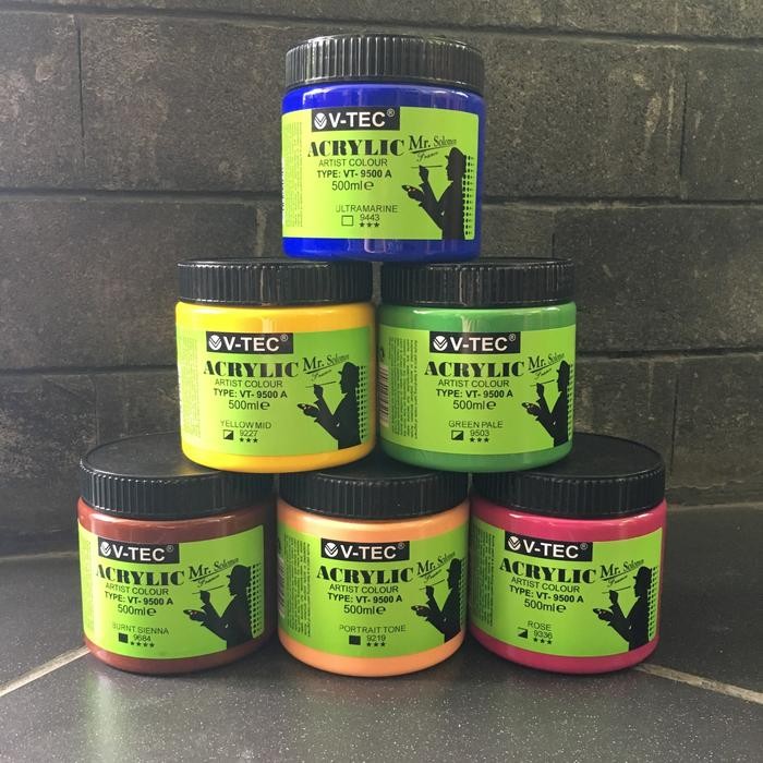 ProsesCPT- Cat Akrilik V-Tec 500 Ml / V-Tec Acrylic Color 500 Ml