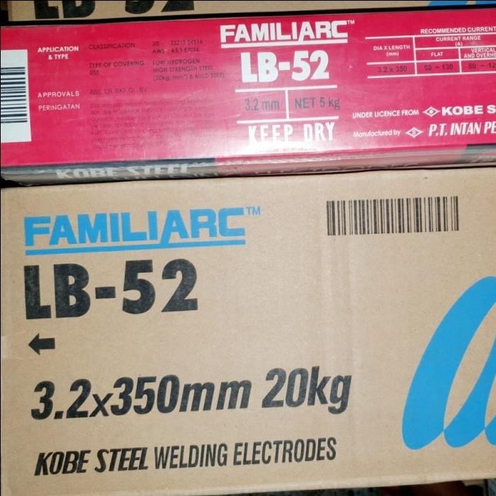 kawat las lb 52 3 2 mm / Kawat Las KOBE (5KG)/ Kawat Las