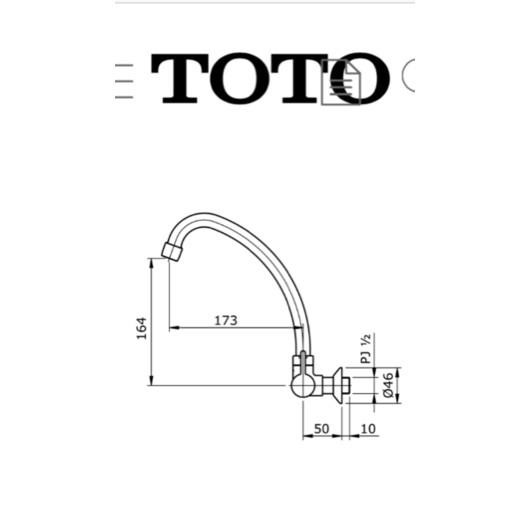 ok63- Kran Air Sink Toto Tx609K Original Toto Tx 609 K Keran Angsa Cuci Piring Toto Kitchen