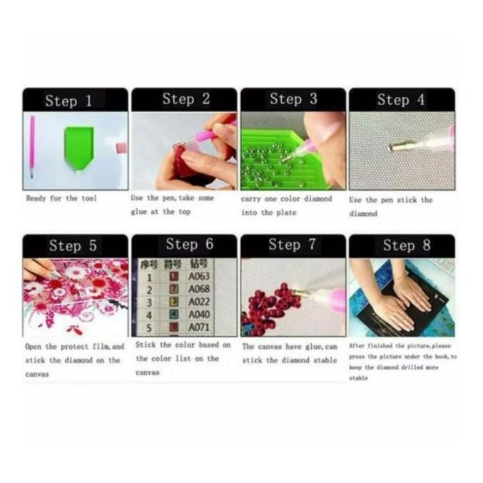 ksl9- Lovelycraftstore Diy Diamond Painting P54 ~ Cartoon Series Sulam Lukisan Berlian Sulam