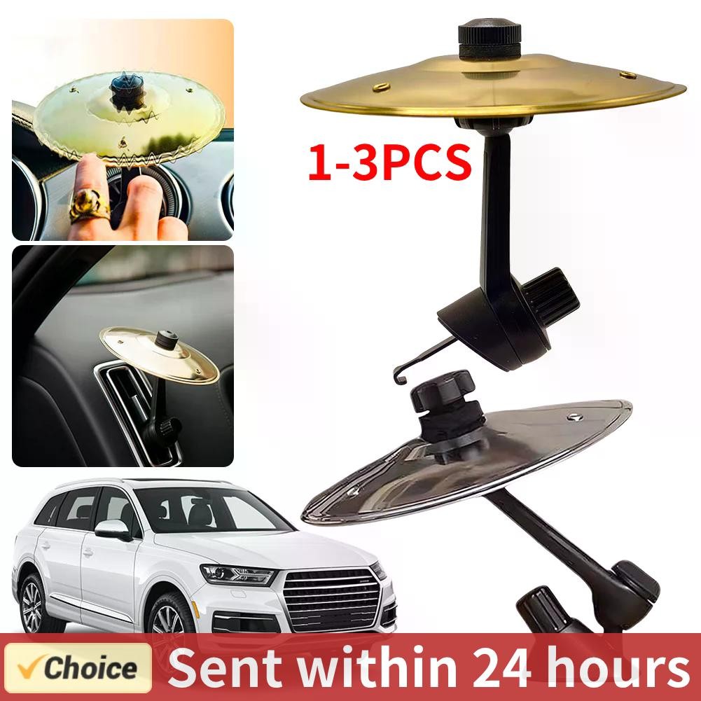 1-3Pc Car Crash Cymbal Air Vent Mini Drum Car Drum Cymbal Air Vent Car Hand-Shooting Cymbals Musical
