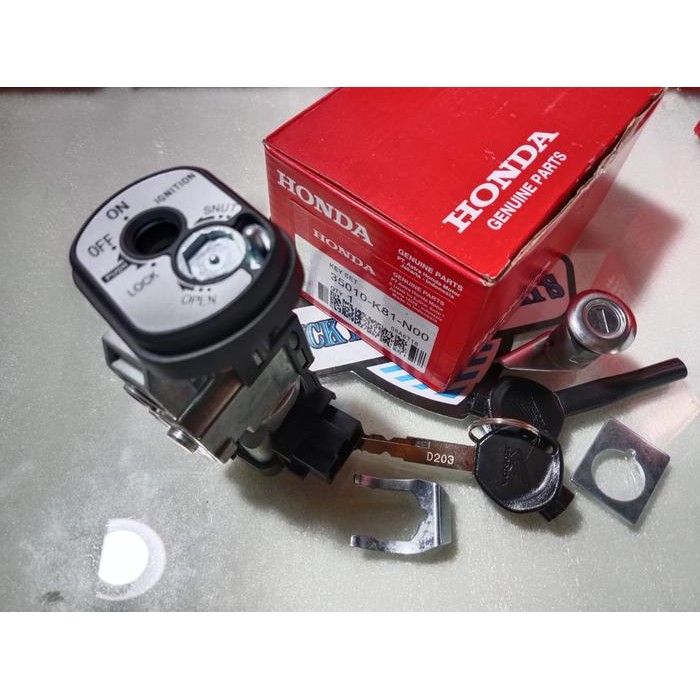 Berkualitas Kunci Kontak Motor Beat K81 Komplit, Kunci Motor Beat Pop / Beat Street / Beat Esp Part