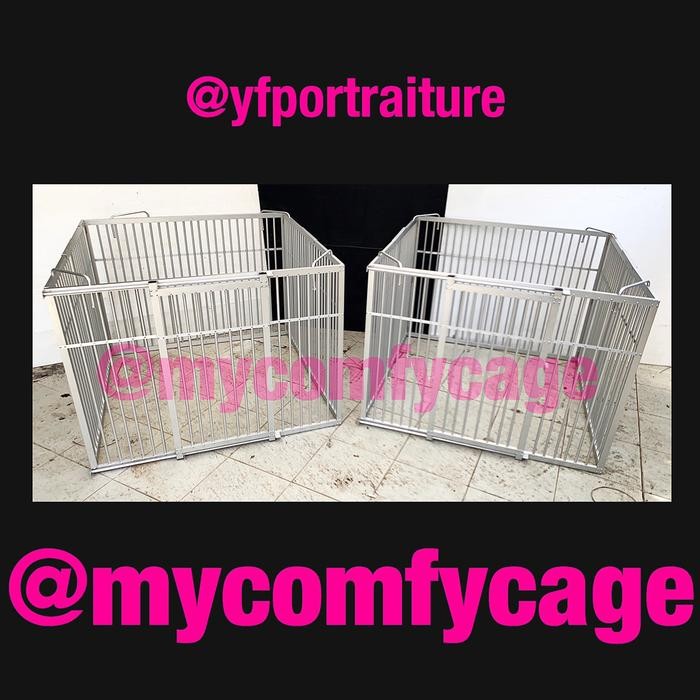 Kandang Pagar Anjing Aluminium Custom Mycomfycage