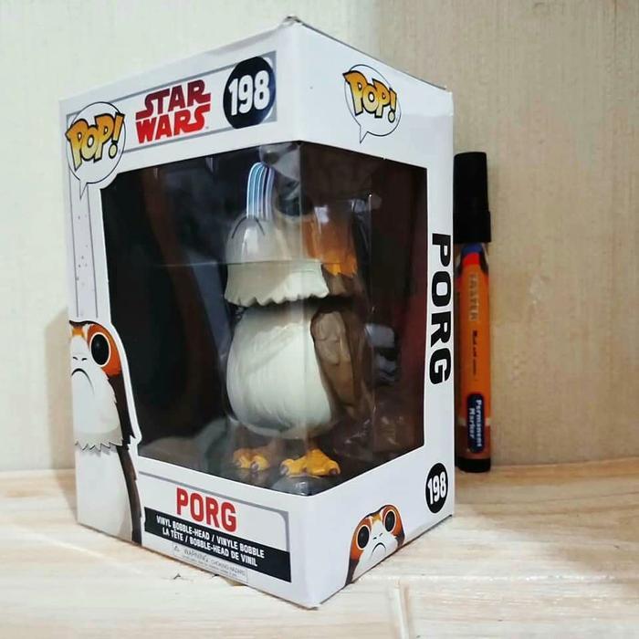 HOT SALE MAINAN ACTION FIGURE FUNKO POP 198 PORG STARWARS RECAST VINYL FIGURE TERMURAH