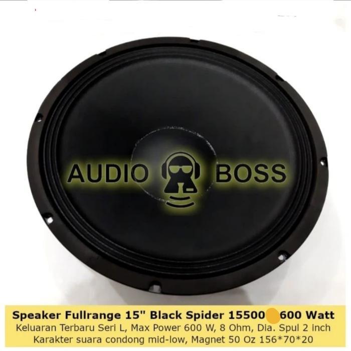 Speaker Full Range 15In 15 Inch 15 In Black Spider 15500 Mb Bs 15500