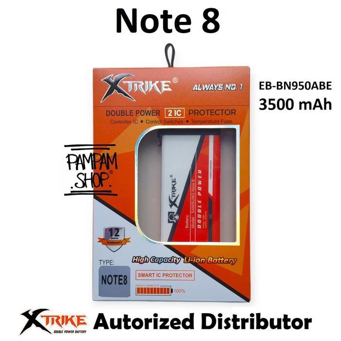 NEW XTRIKE BATERAI DOUBLE POWER N950 COMPATIBLE FOR SAMS GALAXY NOTE 8 N950 EB-BN950ABE N950F N9500