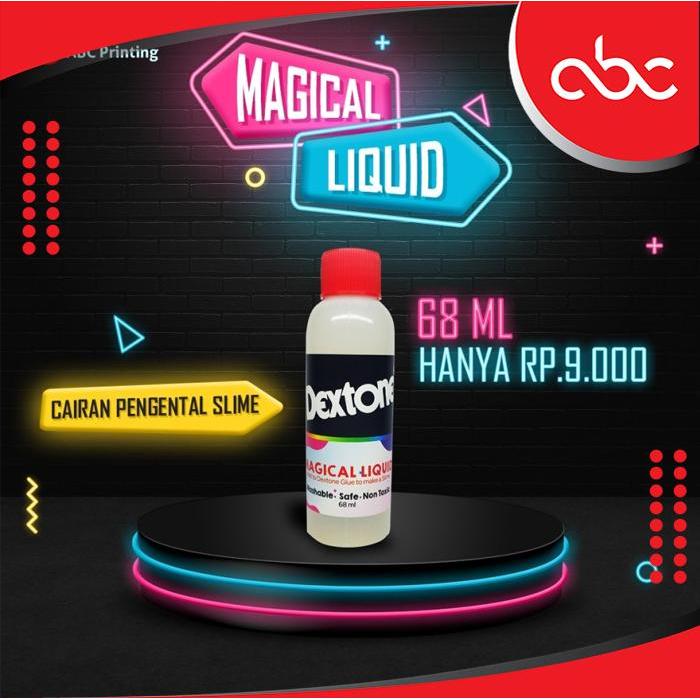 NEW DEXTONE MAGIC LIQUID 68ML / SLIME ACTIVATOR PENGENTAL SLIME