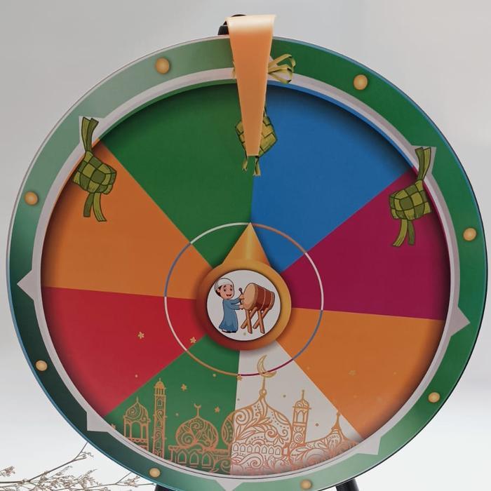 NEW SPIN WHELL RAMADHAN/RODA UNDIAN / LUCKY SPIN/ROULETTE 30CM