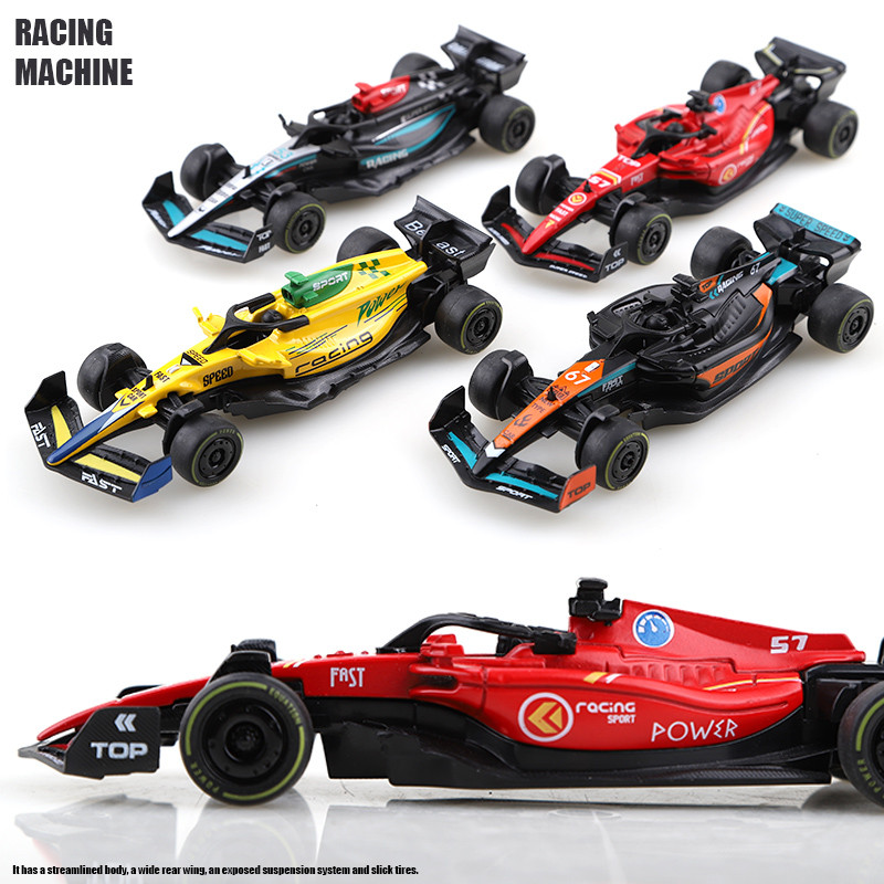 (Bagged) 1.43 Alloy Model Racing Car Toy, Exquisite Formula Alloy Pullback Racing Car, Children's