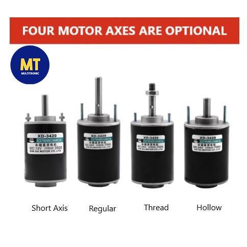 Dinamo Motor Hollow XD3420 DC 12V/24V 30W (8208) DC 12V