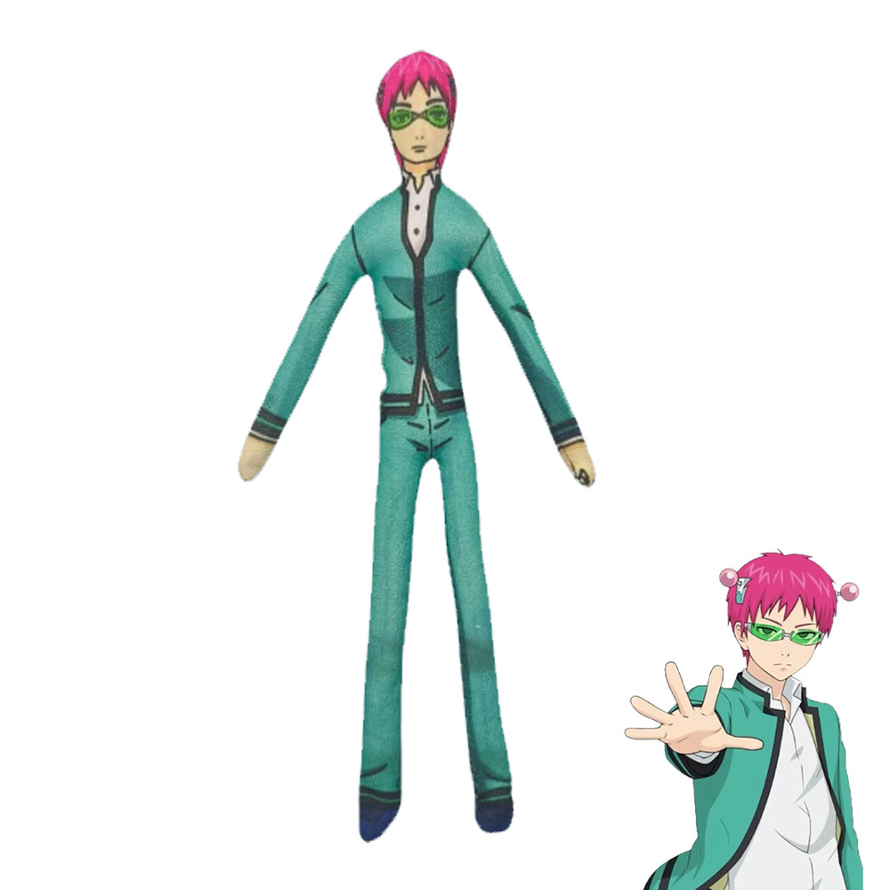 Anime The Disastrous Life of Saiki K Saiki Kusuo Cosplay Doll Twistable Shape Room Decoration