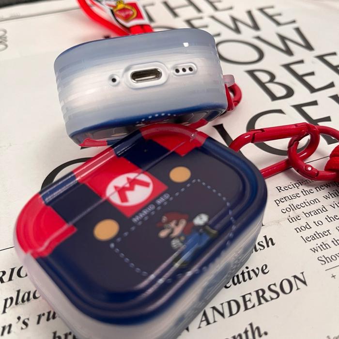 IDNS Casing Airpods Mario 01 Airpods Pro 1 Airpods Pro 2 Airpods Gen 3 Airpods Pro 3