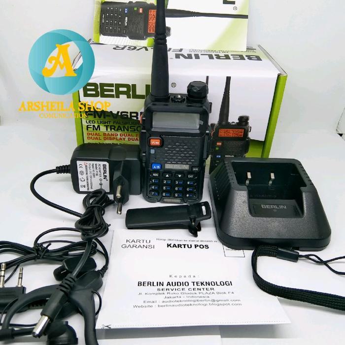 HT BERLIN FM UV 6R DUAL BAND ORIGINAL HITAM 5KM