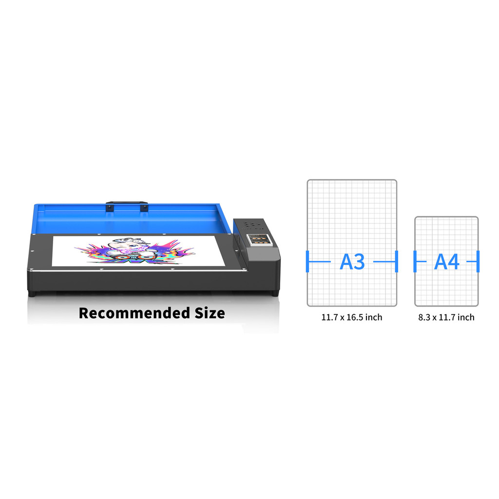A3 DTF Oven Dryer DTF Oven Curing Heater A3 DTF Transfer Hot Melt Powder For All DTF Printing