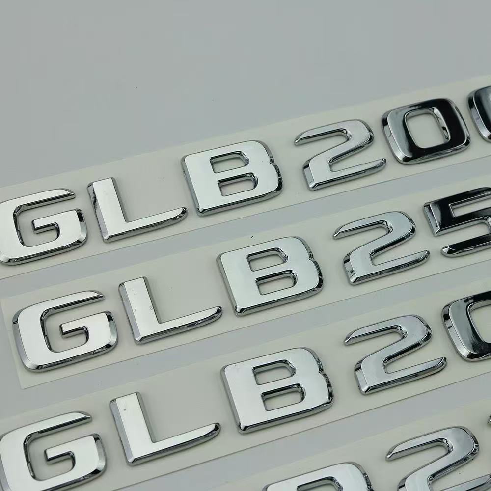 Car Trunk Words Logo Badge Emblem Decals Sticker For Mercedes Benz GLB GLB35 GLB180 GLB200 GLB220