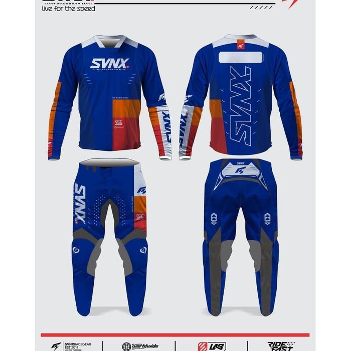 Promo Jersey Set Custom Svnx Motocross Apparel Original