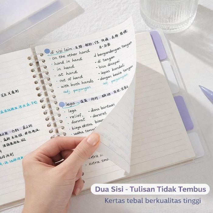 Buku Binder B5 A5 A6 Notebook Esthetic Buku Tulis Sekolah Dan Kuliah Cute Buku Diary Korea Besar Isi