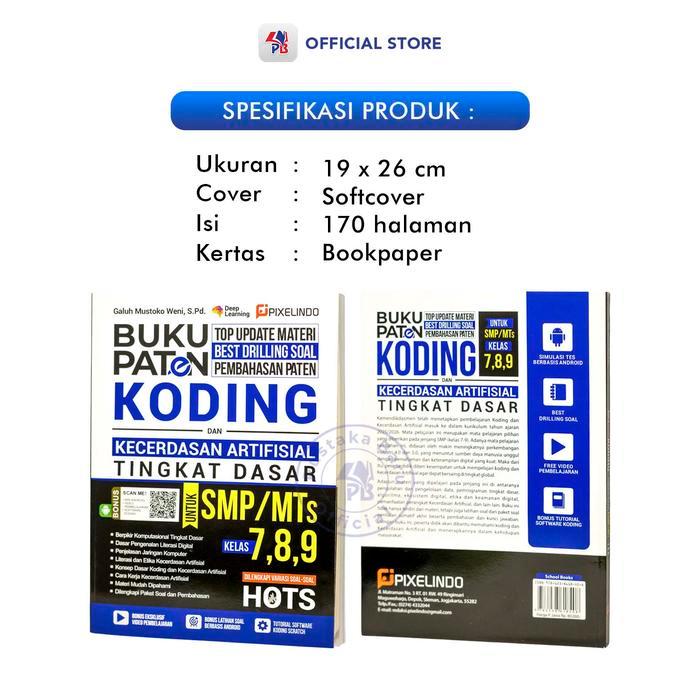 Buku Koding SMP MTs / Buku Paten Koding dan Kecerdasan Artifisial Tingkat Dasar untuk SMP/MTs Kelas