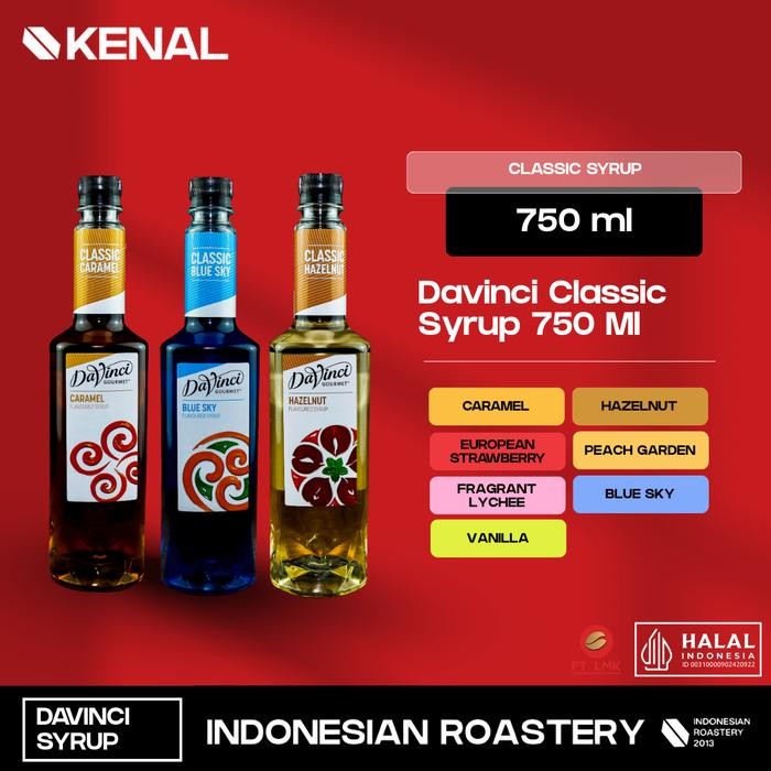 

oW.galiban - Sirup Davinci Classic 750ml Premium Perasa Minuman Cafe Drink