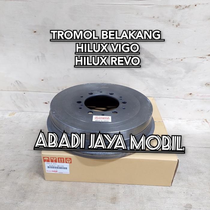 Tromol Belakang Brake Drum Rear Hilux Vigo Hilux Revo Hilux Dc