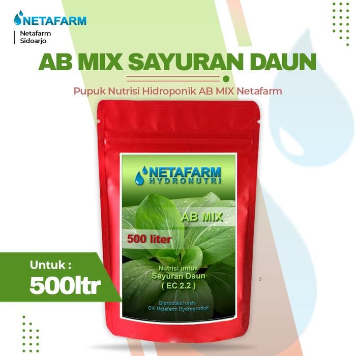 

Promo Pupuk Nutrisi Ab Mix Netafarm Utk Sayuran Daun - 500Lt Terlaris