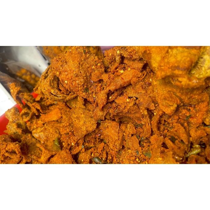 

CEMILAN KULIT AYAM CRISPY 500GR ORIGINAL/PEDAS KRIUKK SNACK FOOD KERING MAKANAN