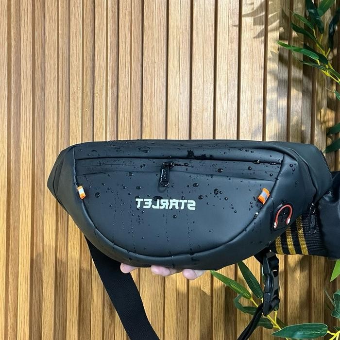 Tas Pinggang Anti Air STARLET ARIES untuk Pria - Kecil dan Waterproof - Slingbag, Cowok Selempang