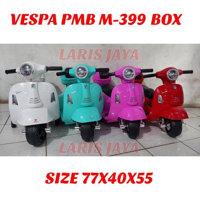 Motor Aki Anak Vespa Box Pmb M 399 Motor Vespa Anak Pakai Aki M-399