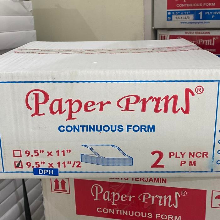 

Pilihan- Continuous Form Paper Prins 9.5"X11"/4 Dph - 2 Ply