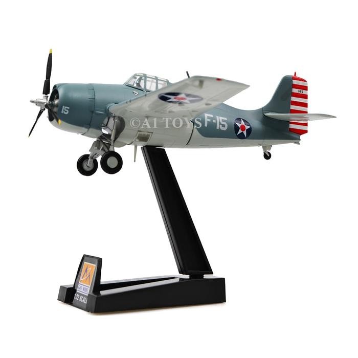 Miniatur Pesawat F4F-4 Grumman Wildcat Vf-3 Easy Model 12 Cm 1:72 Terbatas
