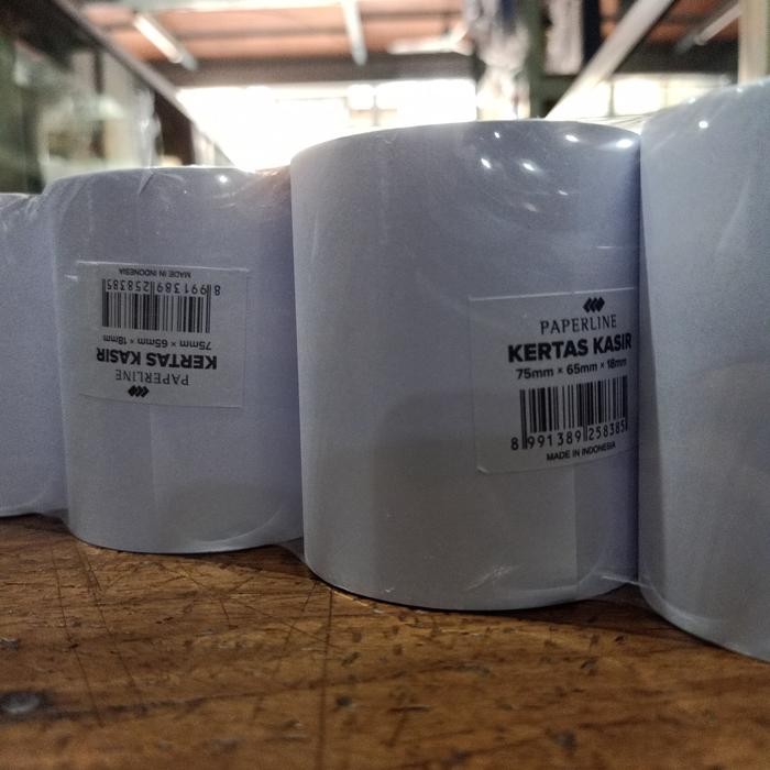 

Kertas Kasir 75X65X18 1 Ply Hvs Paperline / 1 Pack Isi 10 Roll