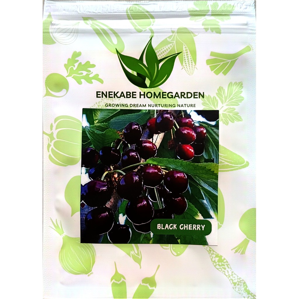 Kemasan Premium (-+10 Butir) Biji Benih Buah Cherry Hitam Impor