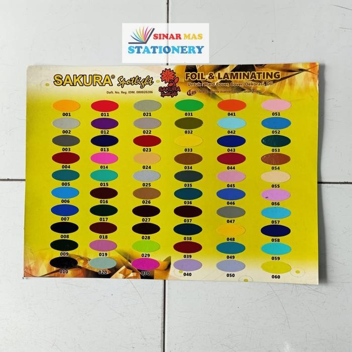Kertas Cover Jilid Foil Fuji Sakura / Kertas Fuji Spotlight Foil dan Laminating