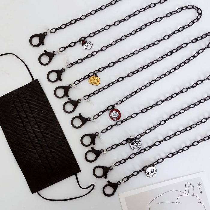 

MURAH tali masker mask strap masker kalung masker polos halloween