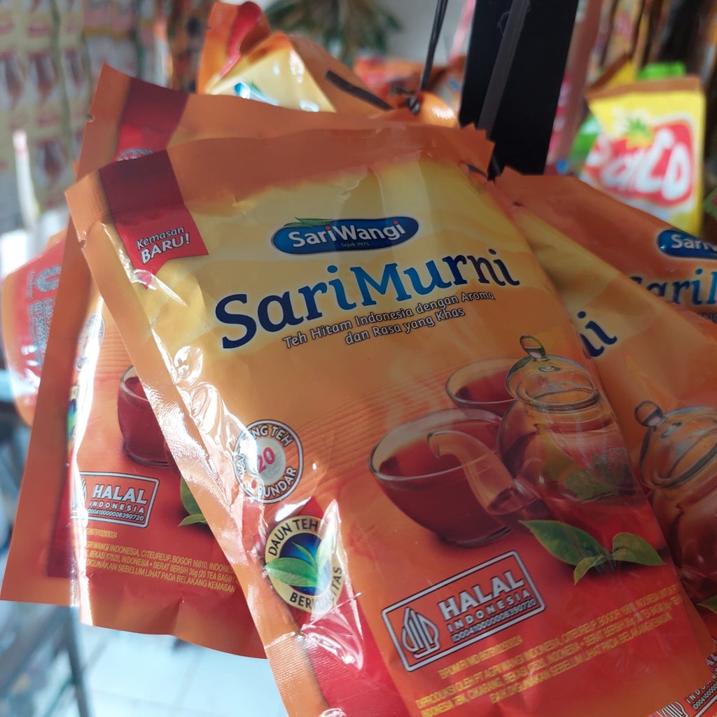 Sari Wangi Teh Sari Murni Kemasan Pouch (Kantong Teh 20 Bundar)