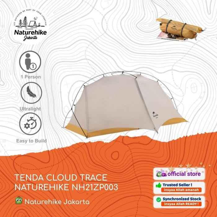 TENDA CLOUD TRACE ULTRALIGHT 1 ORANG CAMPING NATUREHIKE NH21ZP003