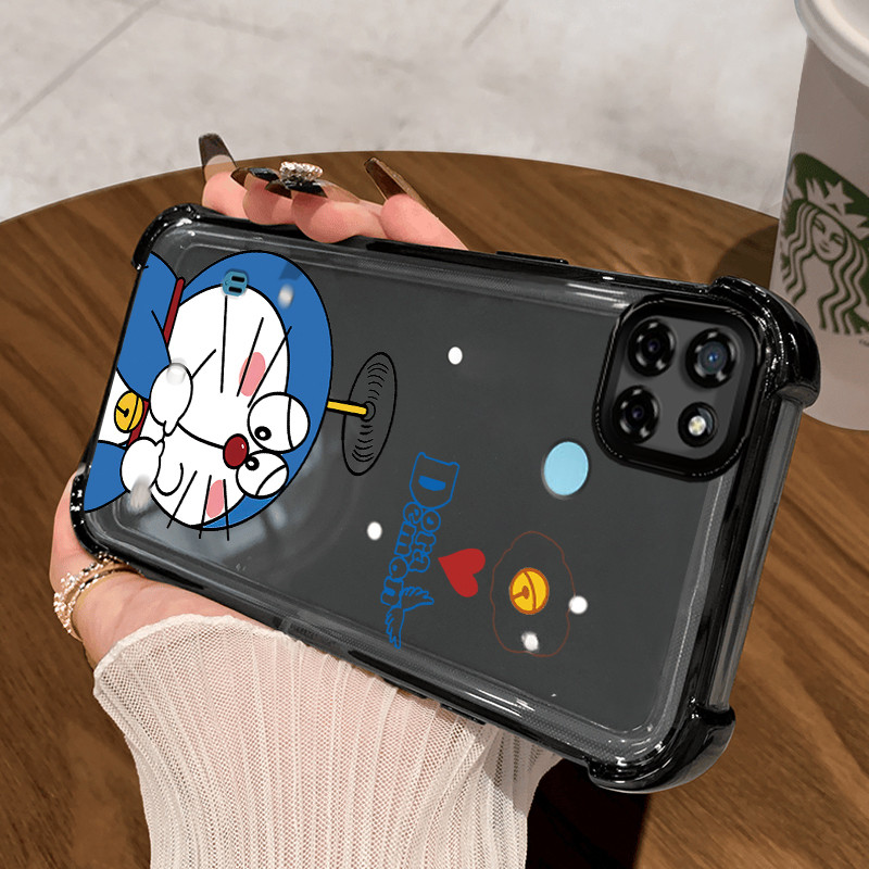 Casing Hp untuk Realme C21Y Realme C25Y C21 C15 Case Animasi kartun yang imut Kasing airbag Kesing S