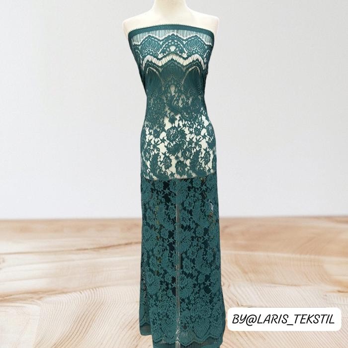 Bahan Kebaya Kain Brokat Semi Prancis/Brukat Semi France