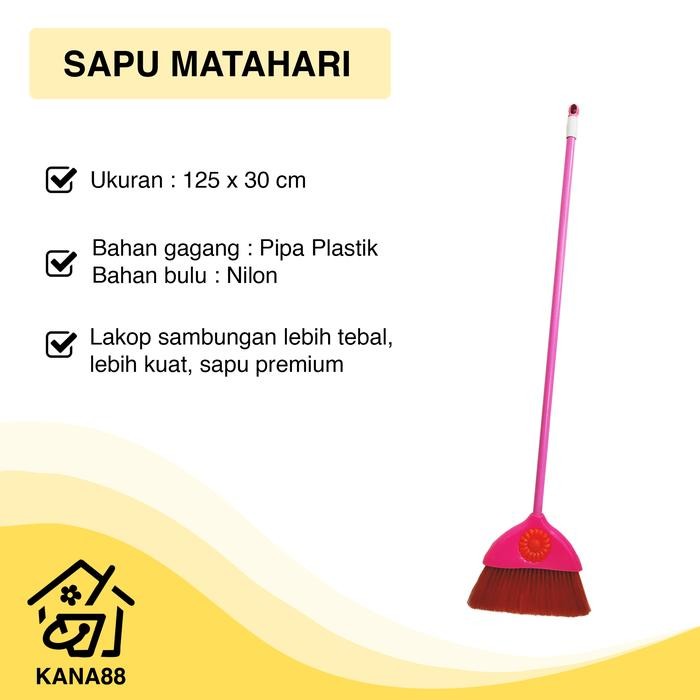 ORIGINAL Sapu Matahari Dragon Sapu Nilon Lakop Premium Broom Sapu Lantai Senar READY STOCK