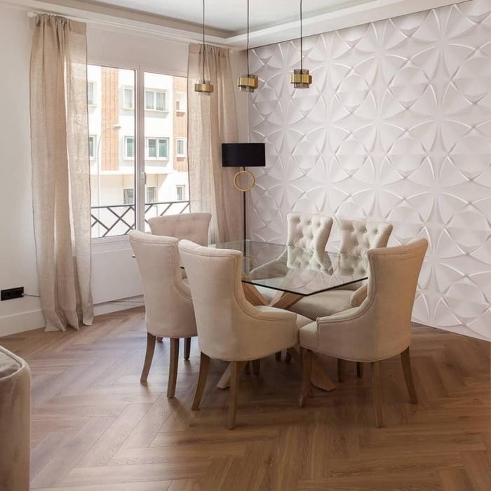 Wallpanel 3D Wall Panel Dinding Ornamen Wallpanel Pvc Keras Bahan Pvc Motif Timbul Bahan Pvc Solid