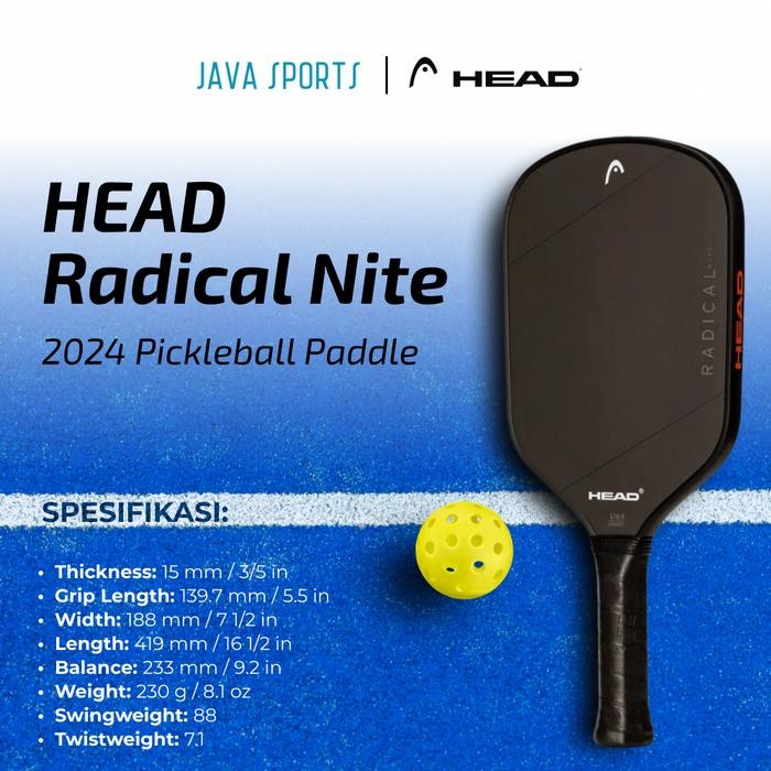 Raket Pickleball Head Radical Nite Original Pickleball Paddle Racket